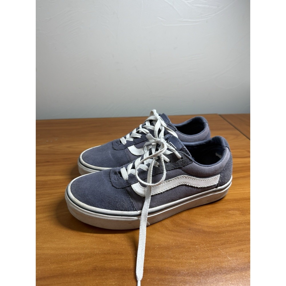 VANS Old Skool Women's Blue/White Canvas Lace-Up Sneakers Skate US 6
